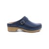 Dansko Women's Berry in Navy Burnished Full Grain  Women's Footwear