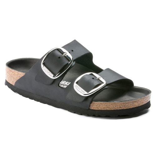 Birkenstock Arizona Big Buckle Oiled Leather in Black  Women's Footwear