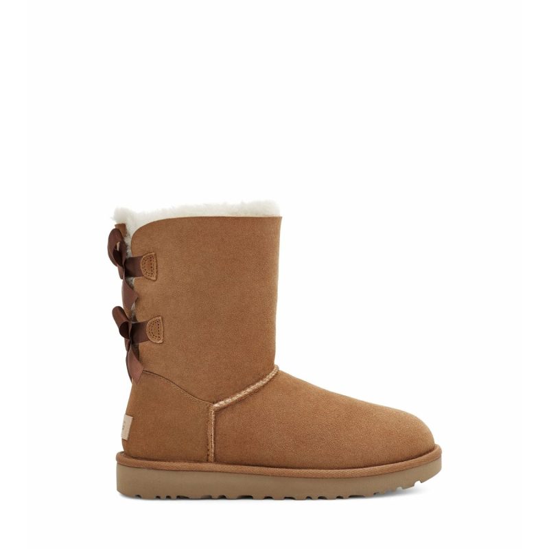 UGG Women's Bailey Bow II Boot in Chestnut  Women's Footwear