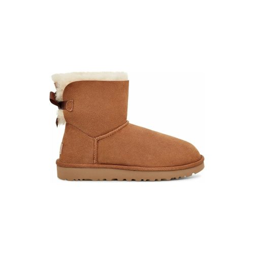 UGG Women's Mini Bailey Bow II Boot in Chestnut  Women's Footwear