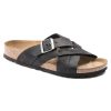 Birkenstock Lugano Oiled Leather in Black  Unisex Footwear