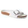 Birkenstock Madrid Big Buckle in White  Women's Footwear