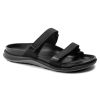 Birkenstock Sahara Birko-Flor Sandal in Futura Black  Women's Footwear