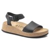 Birkenstock Glenda Leather Sandal in Black  Women's Footwear