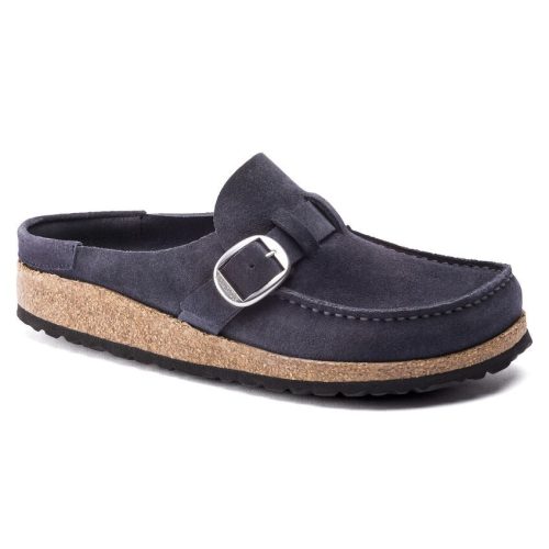 Birkenstock Buckley Suede Leather Clog in Navy Night  Women's Footwear