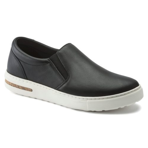 Birkenstock Women's Oswego Leather Sneaker in Black  Women's Footwear