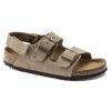 Birkenstock Kid's Milano HL Suede in Taupe  Kid