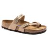 Birkenstock Mayari Nubuck Leather Soft Footbed in Sandcastle  Women's Footwear