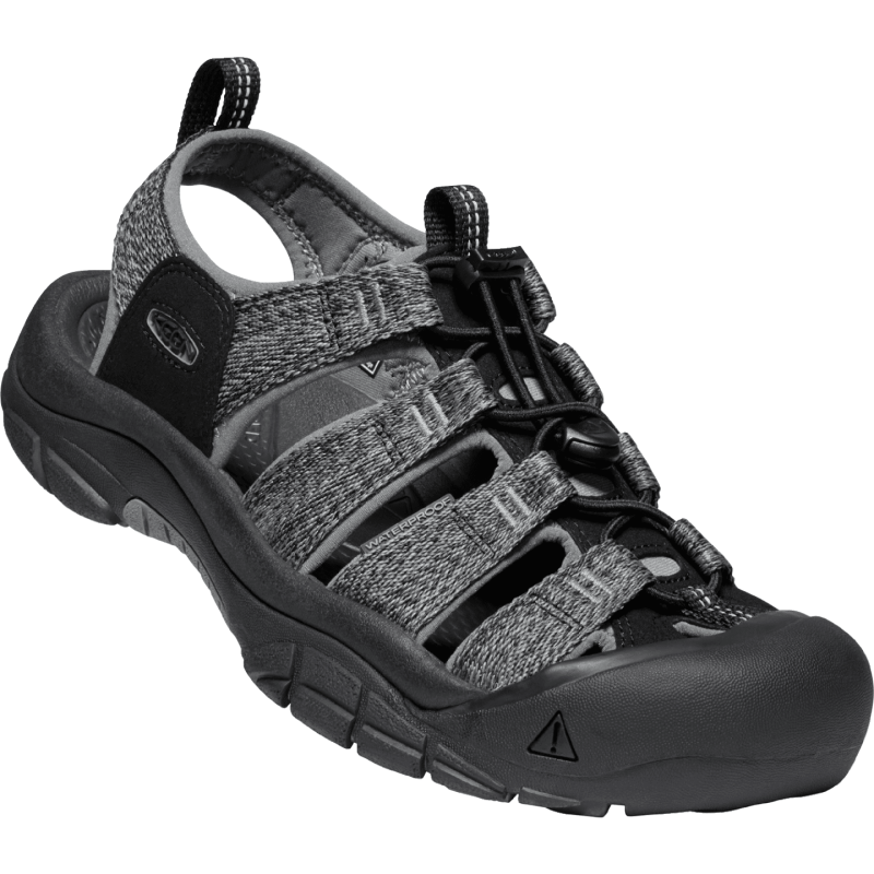 Keen Men's Newport H2 in Black Steel Grey  Men's Footwear