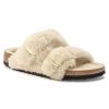 Birkenstock Arizona Big Buckle Shearling in Teddy Eggshell  Women's Footwear