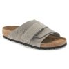 Birkenstock Kyoto Nubuck Leather in Desert Buck Whale Gray  Men's Footwear