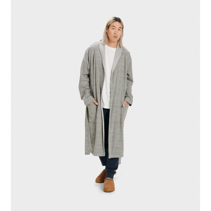 UGG Men's Robinson Robe in Grey Heather  Men's Apparel