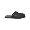 UGG Men's Scuff Leather Slipper in Black  Men's Footwear