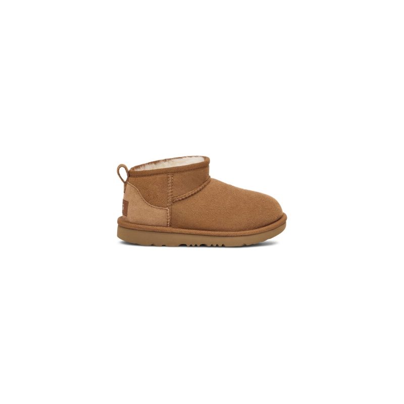 UGG Kid's Classic Ultra Mini in Chestnut  Kid's Footwear