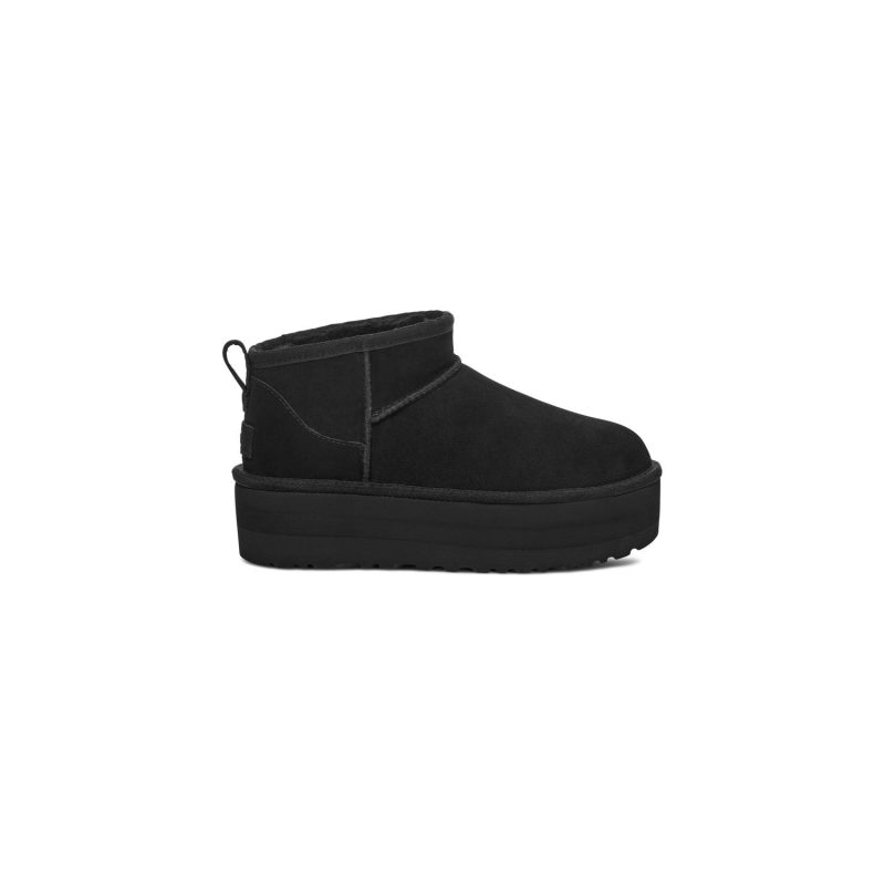 UGG Women's Classic Ultra Mini Platform in Black  Women's Footwear