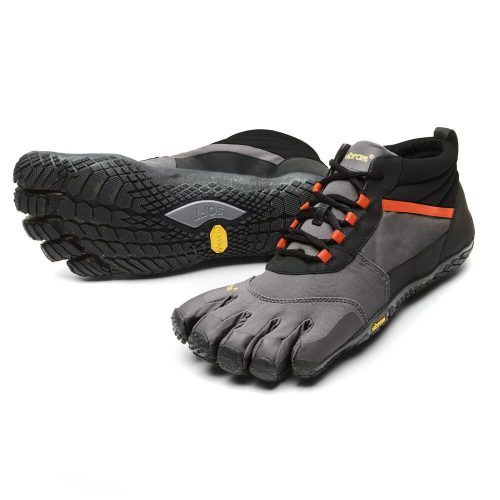 Vibram Men's V-Trek Insulated in Black/Grey/Flame Red  