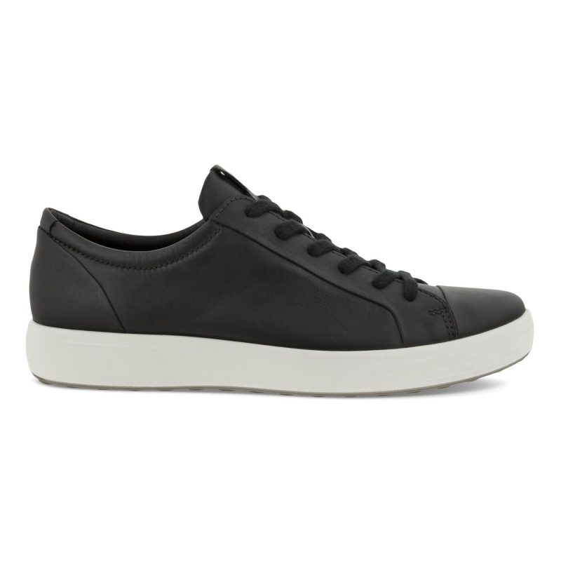 Ecco Men's Soft 7 Sneaker in Black  Men's Footwear