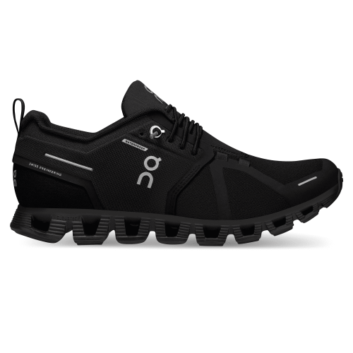 On Running Women's Cloud 5 Waterproof Shoe in All Black  Women's Footwear