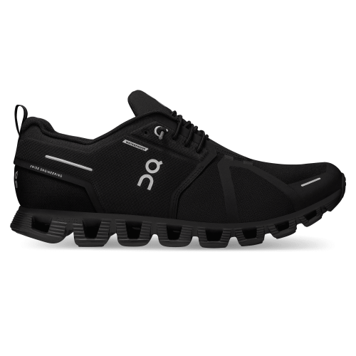 On Running Men's Cloud 5 Waterproof Shoe in All Black  Men's Footwear