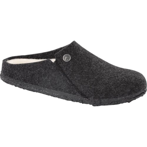 Birkenstock Zermatt Wool Felt Slipper in Anthracite  Unisex Footwear