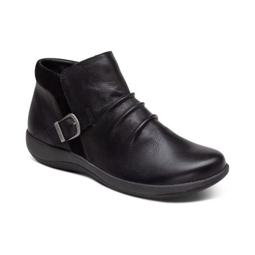 Aetrex Women's Luna Ankle Boot in Black  Women's Footwear