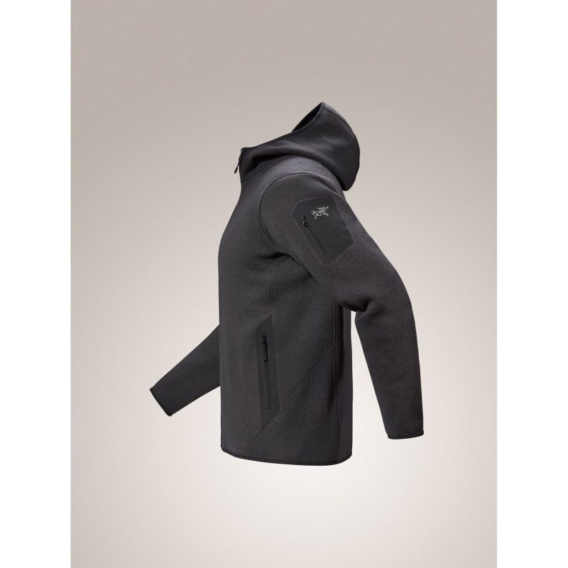 F24 X000008883 Covert Hoody Black Heather II Profile