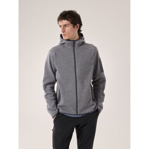 F24 X000008883 Covert Hoody Void Heather Graphite Front View