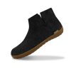 Glerups The Boot With Natural Honey Rubber Sole in Charcoal  Unisex Footwear