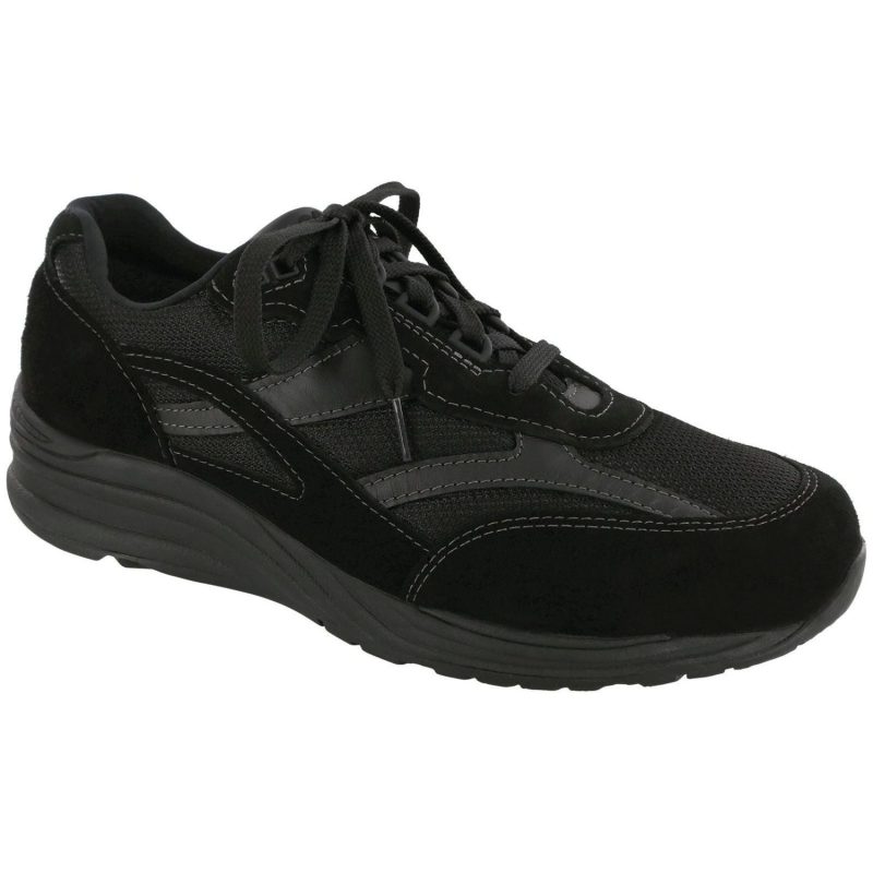 SAS Men's Journey Mesh Lace Up in Black Wide  Men's Footwear