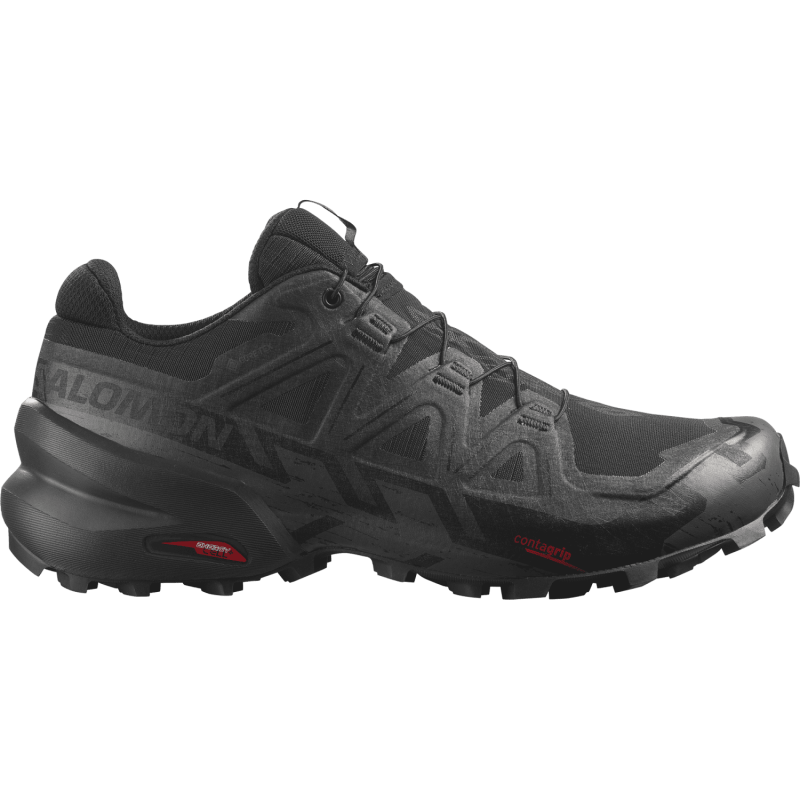 Salomon Men's Speedcross 6 Gore-Tex in Black Black Phantom  Men's Footwear