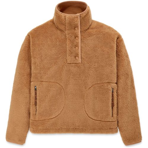 UGG Women's Atwell Sherpa Half Snap Pullover in Tawny  Apparel & Accessories