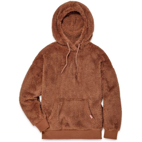 UGG Women's Loyra Sherpa Hoodie in Cedar Bark  Apparel & Accessories