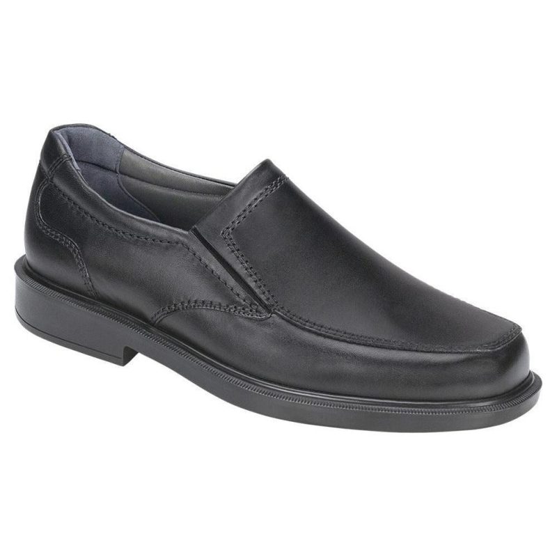 SAS Men's Diplomat Slip On in Black Wide  Men's Footwear