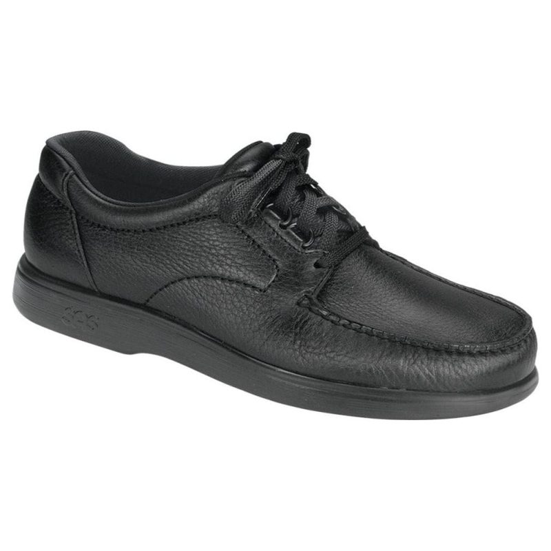 SAS Men's 'Bout Time Lace Up Loafer in Black Wide  Men's Footwear