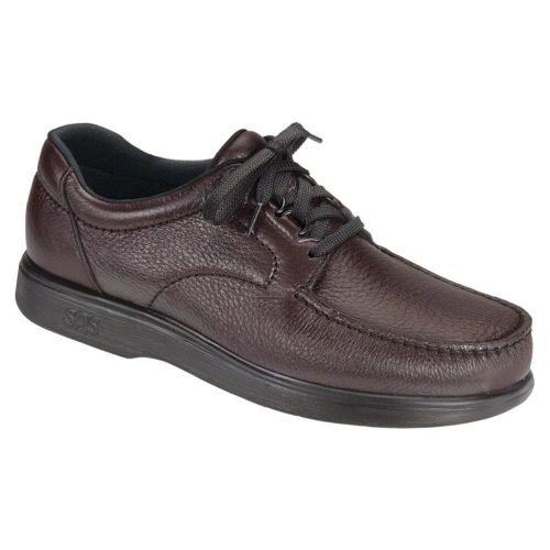 SAS Men's Bout Time Lace Up Loafer in Cordovan Wide  Men's Footwear