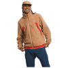 The North Face Men's Campshire Fleece Jacket in Almond Butter/Fiery Red  Men's Apparel