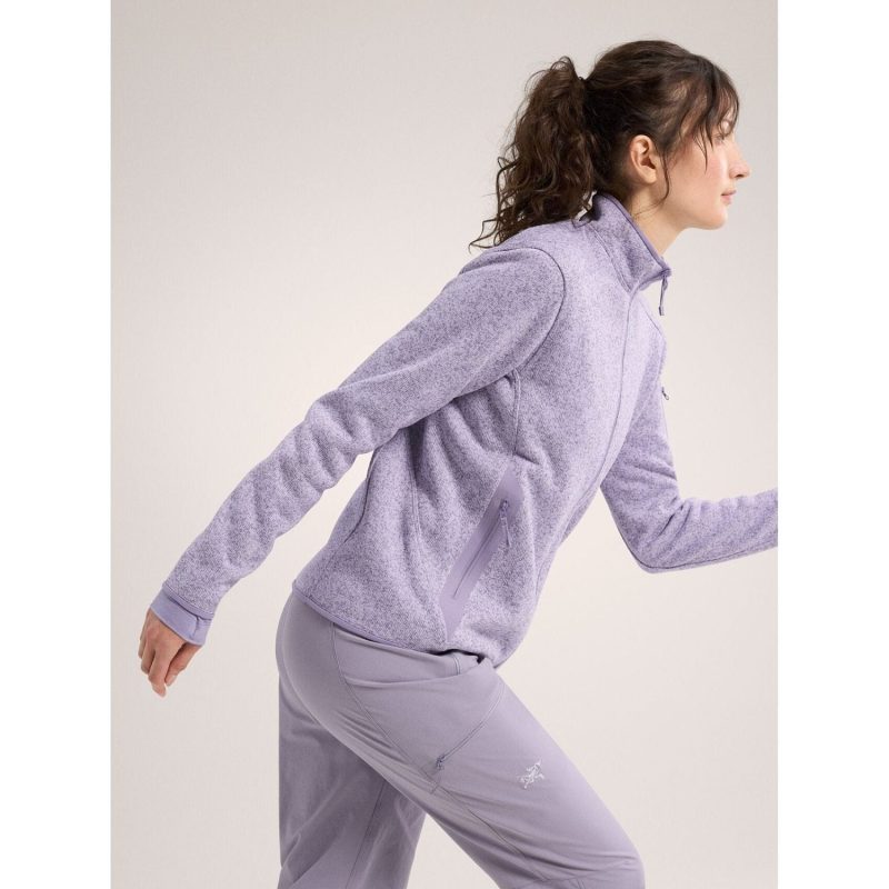 S24 X000005715 Covert Cardigan Velocity Heather Women s Side View