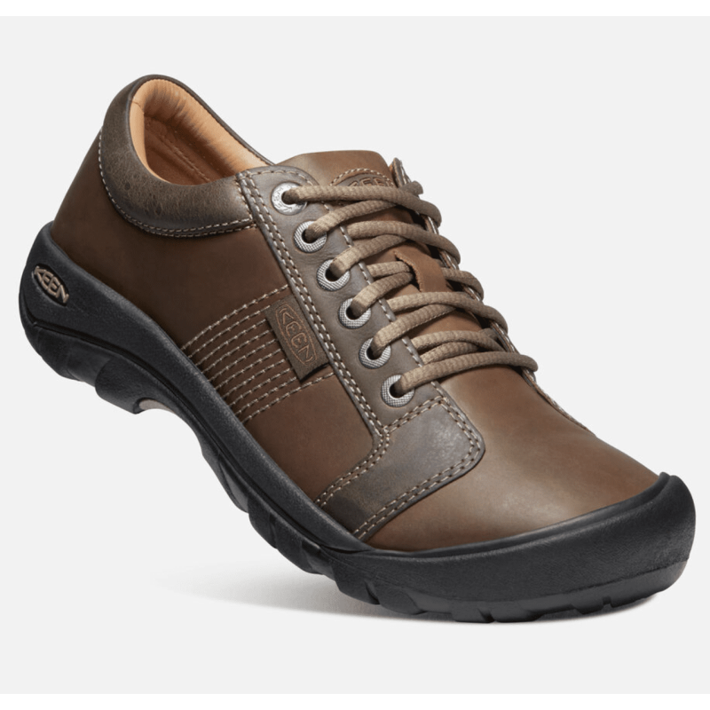 Keen Men's Austin Chocolate Brown Leather  Men's Footwear