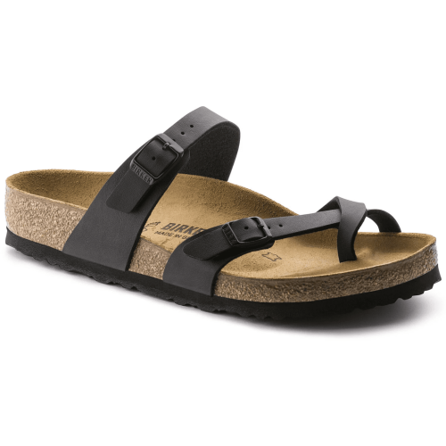 Birkenstock Women's Mayari Birko-Flor Classic Footbed Sandal in Black  Women's Footwear