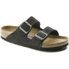 Birkenstock Women's Arizona Suede Leather Soft Footbed in Velvet Gray  Women's Footwear