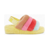 UGG Women's Fluff Yeah Sundae Slide in Yellow Multi  Women's Footwear