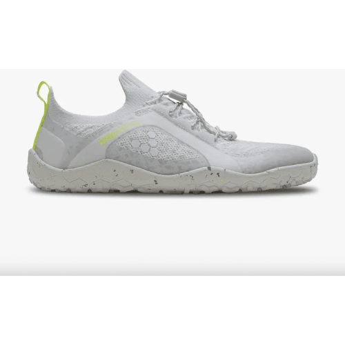 Vivobarefoot Women's Primus Trail Knit FG in Limestone  Women's Footwear