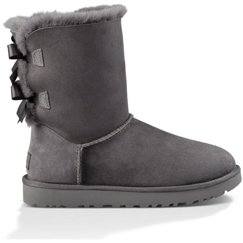 UGG Women's Bailey Bow II Boot in Grey  Women's Footwear