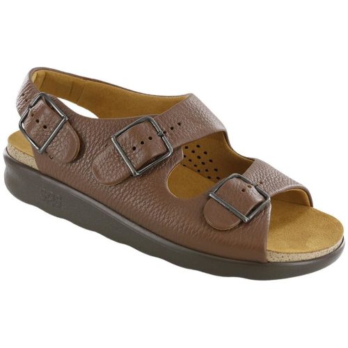 SAS Women's Relaxed Heel Strap Sandal in Amber Wide  Women's Footwear