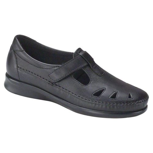 SAS Women's Roamer Slip On Loafer in Black Wide  Women's Footwear