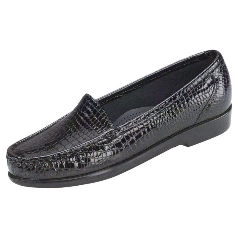 Women sSimplify BlackCroc.sas womens simplify black croc 1556 181 2