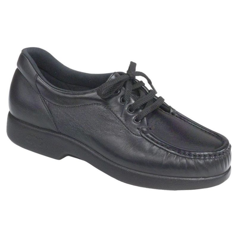 SAS Women's Take Time Lace Up in Black Wide  Women's Footwear