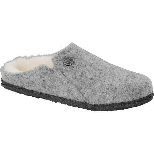 Birkenstock Zermatt Wool Felt Slipper in Light Gray  Women's Footwear