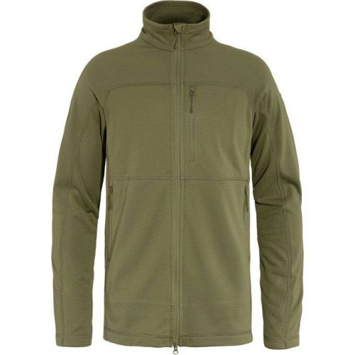 Fjallraven Men's Abisko Lite Fleece Jacket in Green  Men's Apparel