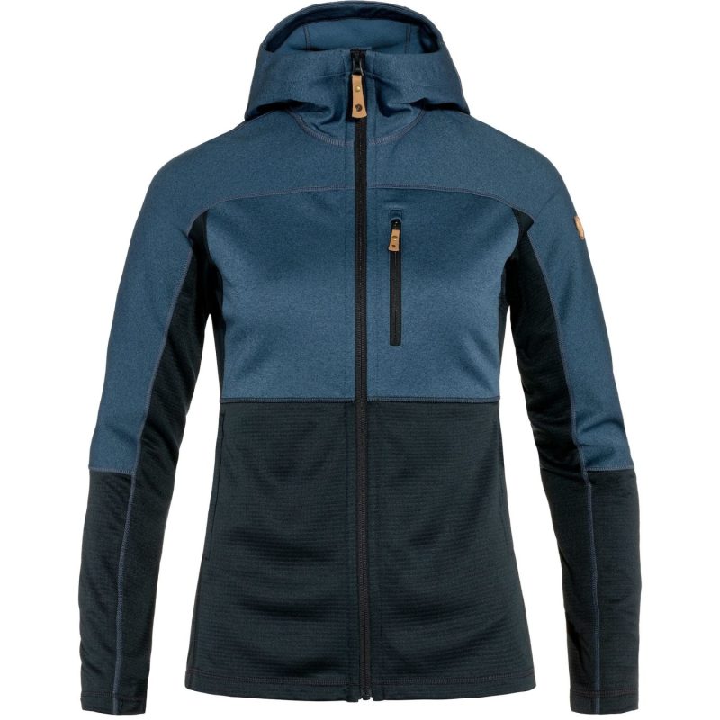 Fjallraven Women's Abisko Trail Fleece Dark Navy Indigo Blue  Coats & Jackets